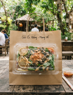 Gỏi ốc đắng mang về cần hạn chế thời gian di chuyển